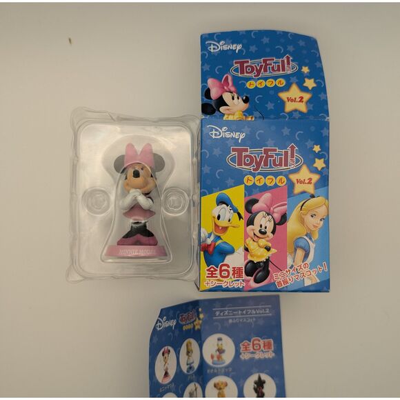 Disney Toyful Vol. 2 Minnie Mouse Figure w/ Box & Insert Japan Yujin Capsule Toy - Picture 1 of 2